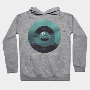 Abstract Circle Green Landscape Hoodie